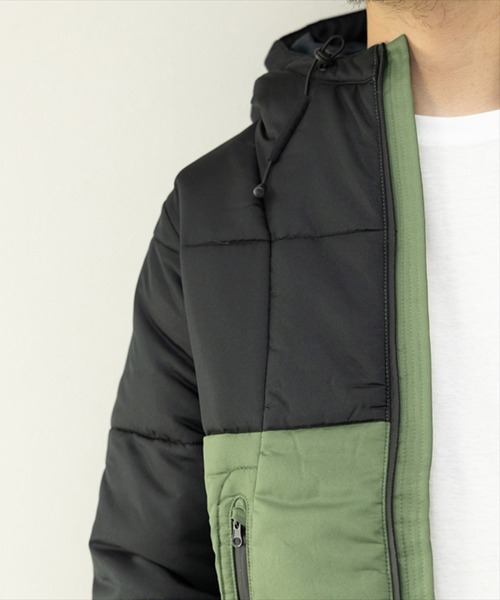 STYLEBLOCK（スタイルブロック）の「デュスポ中綿切替ブルゾン（ダウンジャケット/コート・メンズ・カーキ/レッド/ホワイト/イエロー・M/L）」の7枚目の写真