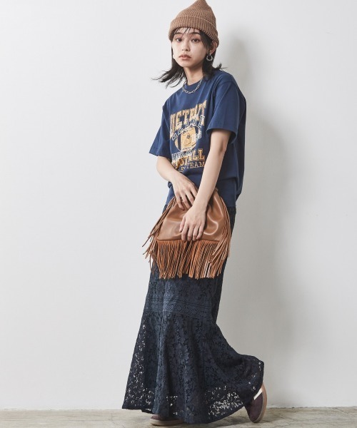 CHIC STYLE(シックスタイル)の「<大きいサイズ>綿100%グラフィックプリントTシャツ シックスタイル(Tシャツ/カットソー・レディース・オフホワイト/ネイビー・LL/3L/4L/5L/L)」の10枚目の写真