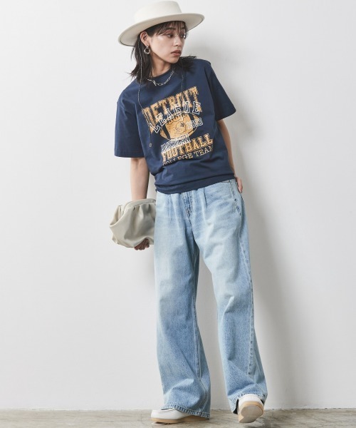 CHIC STYLE(シックスタイル)の「<大きいサイズ>綿100%グラフィックプリントTシャツ シックスタイル(Tシャツ/カットソー・レディース・オフホワイト/ネイビー・LL/3L/4L/5L/L)」の17枚目の写真
