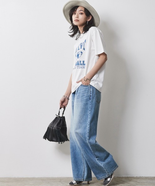 CHIC STYLE(シックスタイル)の「<大きいサイズ>綿100%グラフィックプリントTシャツ シックスタイル(Tシャツ/カットソー・レディース・オフホワイト/ネイビー・LL/3L/4L/5L/L)」の21枚目の写真