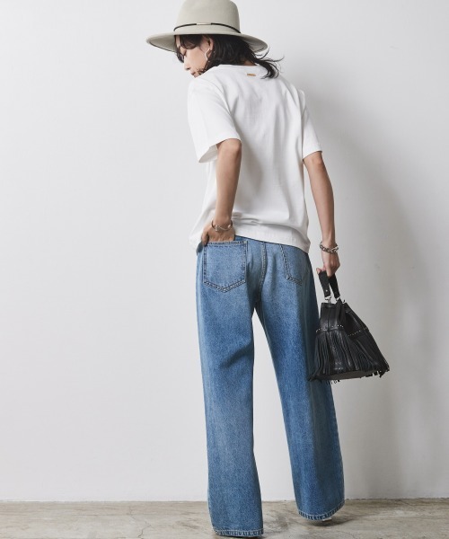 CHIC STYLE(シックスタイル)の「<大きいサイズ>綿100%グラフィックプリントTシャツ シックスタイル(Tシャツ/カットソー・レディース・オフホワイト/ネイビー・LL/3L/4L/5L/L)」の12枚目の写真