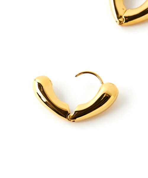 GALLARDAGALANTE（ガリャルダガランテ）の「ハートフープピアス（ピアス（両耳用）・レディース・シルバー/ゴールド・FREE）」の6枚目の写真