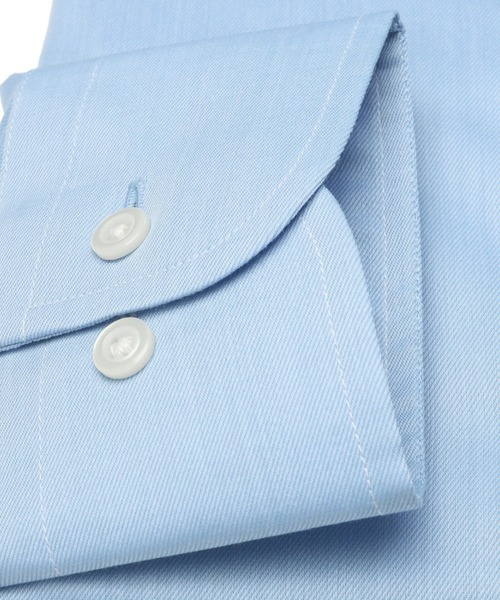 TOKYO SHIRTS(トウキョウシャツ)の「形態安定ノーアイロン ワイド 長袖ビジネスワイシャツ(ビジネスシャツ・メンズ・ブルー・首回り43cm-裄丈86cm/首回り37cm-裄丈80cm/首回り43cm-裄丈82cm/首回り41cm-裄丈86cm/首回り42cm-裄丈86cm/首回り42cm-裄丈82cm/首回り39cm-裄丈84cm/首回り41cm-裄丈82cm/首回り39cm-裄丈80cm/首回り37cm-裄丈84cm)」の3枚目の写真