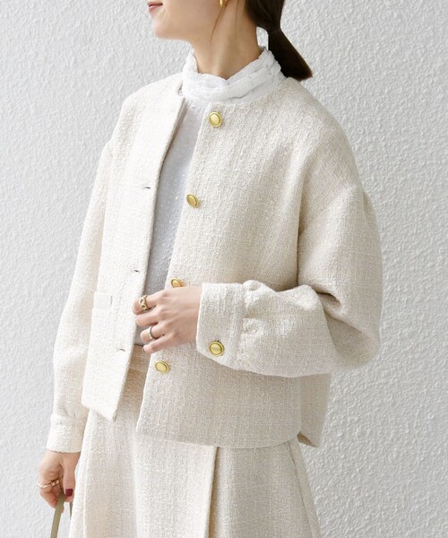 SHIPS any（シップス エニィ）の「SHIPS any: ツイード パフスリーブ