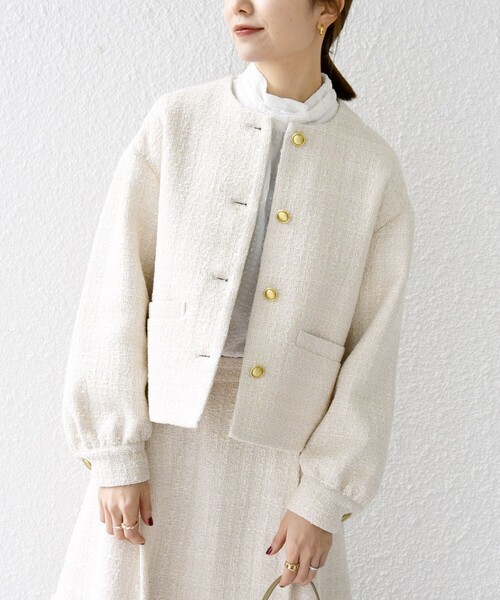 SHIPS any（シップス エニィ）の「SHIPS any: ツイード パフスリーブ