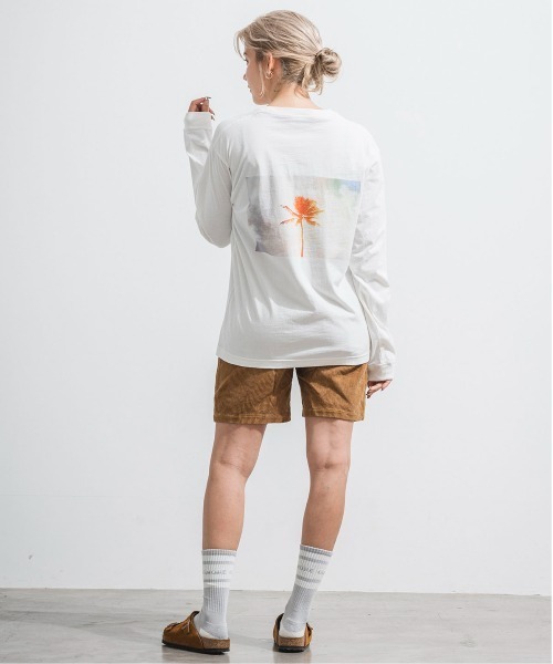 【セール】【コラボ企画】OS×U-SKE PALMTREE L/S TEE/オフショア×U-SKE パームツリーロングスリーブティ（Tシャツ/カットソー）｜OFFSHORE（オフショア）