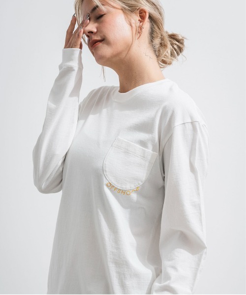 【セール】【コラボ企画】OS×U-SKE PALMTREE L/S TEE/オフショア×U-SKE パームツリーロングスリーブティ（Tシャツ/カットソー）｜OFFSHORE（オフショア）