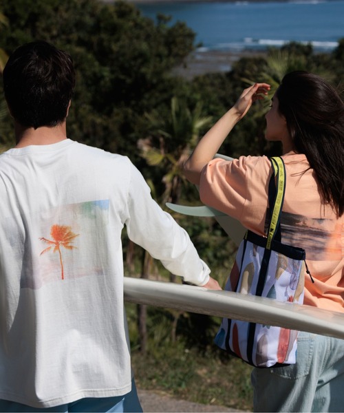 【セール】【コラボ企画】OS×U-SKE PALMTREE L/S TEE/オフショア×U-SKE パームツリーロングスリーブティ（Tシャツ/カットソー）｜OFFSHORE（オフショア）