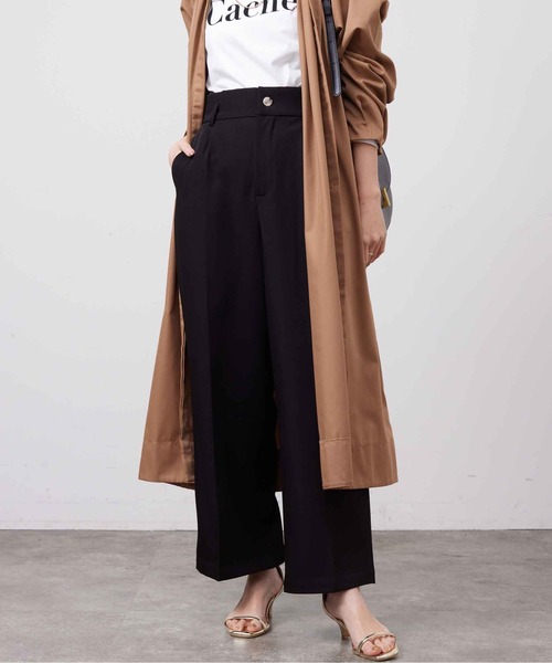 Chez toi（シェトワ）の「センタープレススラックスパンツ（スラックス・レディース・ブラック/グレー/ベージュ・FREE）」の18枚目の写真