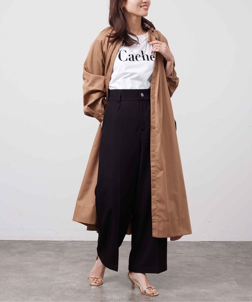 Chez toi（シェトワ）の「センタープレススラックスパンツ（スラックス・レディース・ブラック/グレー/ベージュ・FREE）」の13枚目の写真