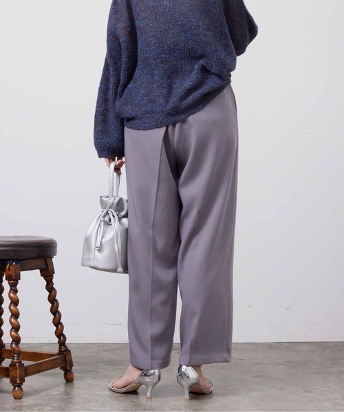 Chez toi（シェトワ）の「センタープレススラックスパンツ（スラックス・レディース・ブラック/グレー/ベージュ・FREE）」の17枚目の写真