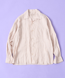 417 EDIFICE | 〇NORMANDY LINEN / ノルマンディリネン オープンカラーシャツ(シャツ/ブラウス)