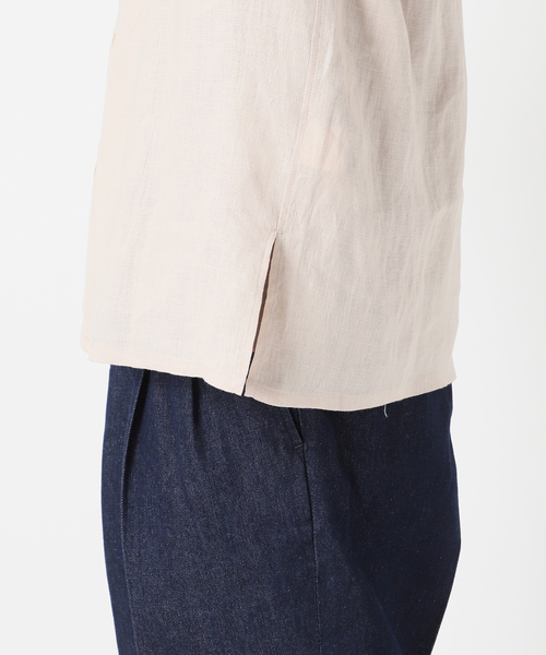 417 EDIFICE（フォーワンセブンエディフィス）の「〇NORMANDY LINEN / ノルマンディリネン オープンカラーシャツ（シャツ/ブラウス・メンズ・ブラック/ホワイト/ベージュ・SMALL/MEDIUM/LARGE）」の20枚目の写真