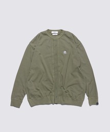 GAUZE FRENCH TERRY CREW CARDIGAN / クルーカーディガン