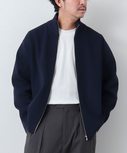 NOLLEY'S goodman（ノーリーズグッドマン）の「【WORK ABOUT】ウォッシャブルドライバーズニット（ニット/セーター・メンズ・ブルー系その他/オレンジ/ダークネイビー・M/L）」の2枚目の写真