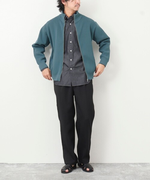 NOLLEY'S goodman（ノーリーズグッドマン）の「【WORK ABOUT】ウォッシャブルドライバーズニット（ニット/セーター・メンズ・ブルー系その他/オレンジ/ダークネイビー・M/L）」の6枚目の写真