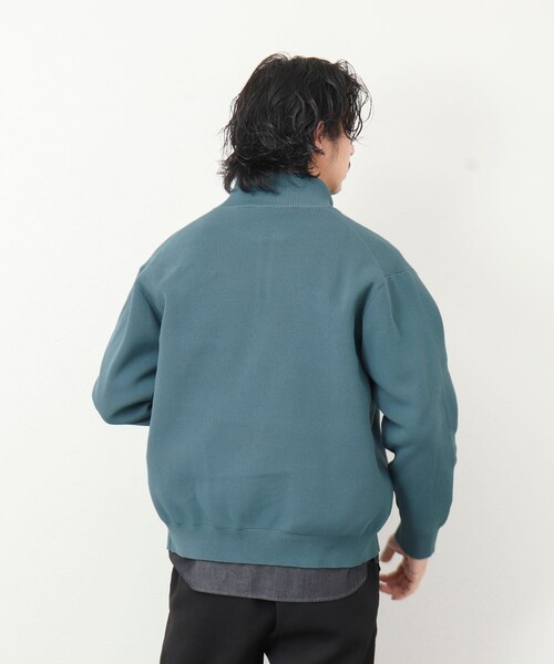 NOLLEY'S goodman（ノーリーズグッドマン）の「【WORK ABOUT】ウォッシャブルドライバーズニット（ニット/セーター・メンズ・ブルー系その他/オレンジ/ダークネイビー・M/L）」の9枚目の写真