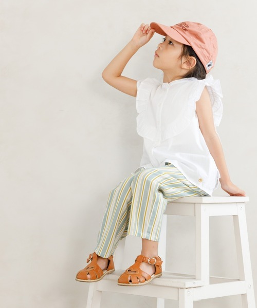 MAKE YOUR DAY(メイクユアデイ)の「ストライプイージーロングパンツ■80~140cm(その他パンツ・キッズ・ブラウン/ブルー/カーキ・100/130/120/110/80/140/90)」の7枚目の写真