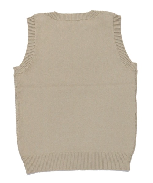 TOKYO SHIRTS（トウキョウシャツ）の「ボートネックニットベスト（ベスト・レディース・オフホワイト/ネイビー/ベージュ・M/L/LL）」の9枚目の写真