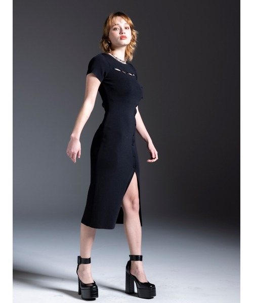 DURAS(デュラス)の「Button design dress(ワンピース・レディース・ブラック/グレー/グリーン・FREE)」の18枚目の写真