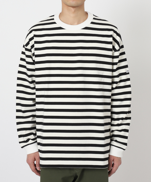 JOURNAL STANDARD relume（ジャーナルスタンダード　レリューム）の「【HARDIN KNITWEAR/ハーディンニットウェア】ヘビーウェイト ボーダーTシャツ（Tシャツ/カットソー・メンズ・アイボリー/ブラウン系その他/コバルトブルー・MEDIUM/LARGE）」の16枚目の写真
