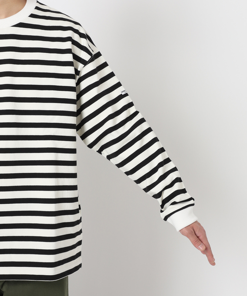 JOURNAL STANDARD relume（ジャーナルスタンダード　レリューム）の「【HARDIN KNITWEAR/ハーディンニットウェア】ヘビーウェイト ボーダーTシャツ（Tシャツ/カットソー・メンズ・アイボリー/ブラウン系その他/コバルトブルー・MEDIUM/LARGE）」の21枚目の写真