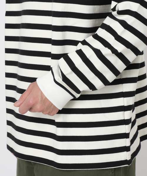 JOURNAL STANDARD relume（ジャーナルスタンダード　レリューム）の「【HARDIN KNITWEAR/ハーディンニットウェア】ヘビーウェイト ボーダーTシャツ（Tシャツ/カットソー・メンズ・アイボリー/ブラウン系その他/コバルトブルー・MEDIUM/LARGE）」の22枚目の写真