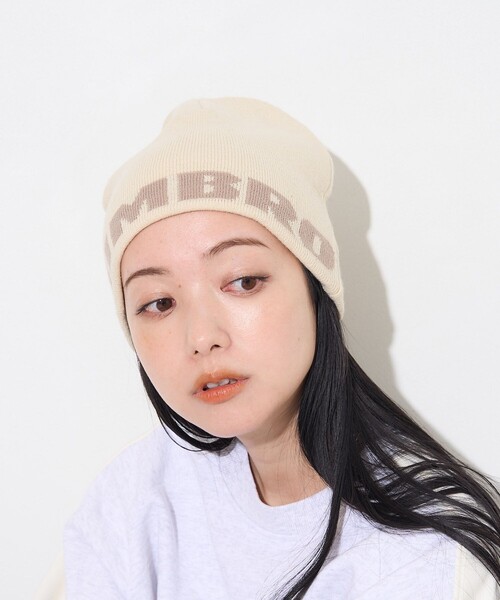 FREAK'S STORE（フリークスストア）の「UMBRO × FREAK'S STORE/アンブロ 別注 UMBROビーニー（ニットキャップ/ビーニー・レディース・サックスブルー/ブラック/オフホワイト/ネイビー/パープル/ブラウン・ONE SIZE）」の14枚目の写真