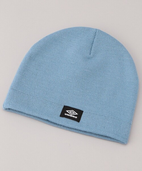 FREAK'S STORE（フリークスストア）の「UMBRO × FREAK'S STORE/アンブロ 別注 UMBROビーニー（ニットキャップ/ビーニー・レディース・サックスブルー/ブラック/オフホワイト/ネイビー/パープル/ブラウン・ONE SIZE）」の6枚目の写真