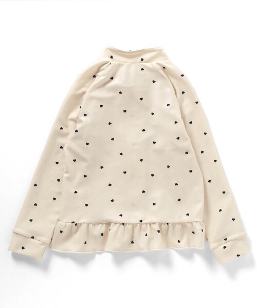 apres les cours（アプレレクール）の「【UVカット】フリルラッシュガード（ラッシュガード・キッズ・アイボリー/ピンク/ドット・80/90/100/110/120/130/140）」の12枚目の写真
