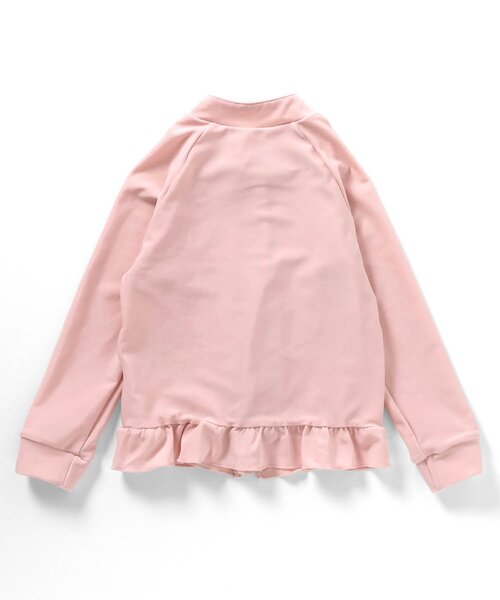 apres les cours（アプレレクール）の「【UVカット】フリルラッシュガード（ラッシュガード・キッズ・アイボリー/ピンク/ドット・80/90/100/110/120/130/140）」の13枚目の写真
