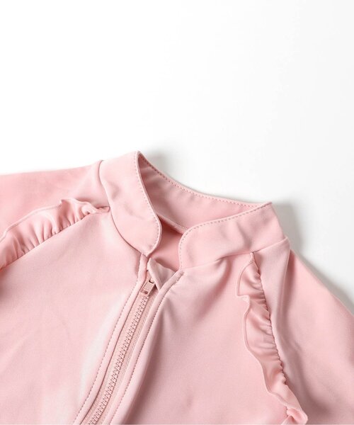 apres les cours（アプレレクール）の「【UVカット】フリルラッシュガード（ラッシュガード・キッズ・アイボリー/ピンク/ドット・80/90/100/110/120/130/140）」の21枚目の写真