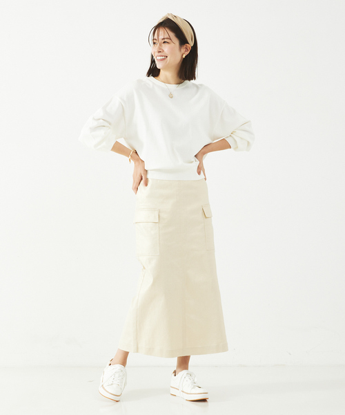 abahouse mavie（アバハウスマヴィ）の「麻タッチキーネック2WAYカーデ（カーディガン/ボレロ・レディース・チャコールグレー/イエロー/ホワイト・フリー）」の8枚目の写真