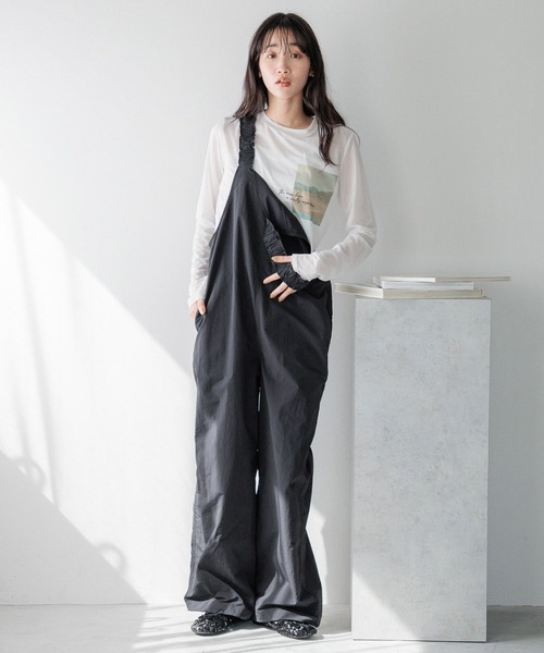 LOWRYS FARM（ローリーズファーム）の「シアーアソートクルーＬＳ 103917（Tシャツ/カットソー・レディース・ベージュ/その他1/その他2/その他/グレー・FREE）」の8枚目の写真
