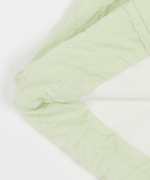 petit main(プティマイン)の「ぽこぽこチュニックドッキング長T(シャツ/ブラウス・キッズ・ライトグリーン/アイボリー/ライトピンク・80cm/90cm/110cm/120cm/130cm/100cm)」の6枚目の写真