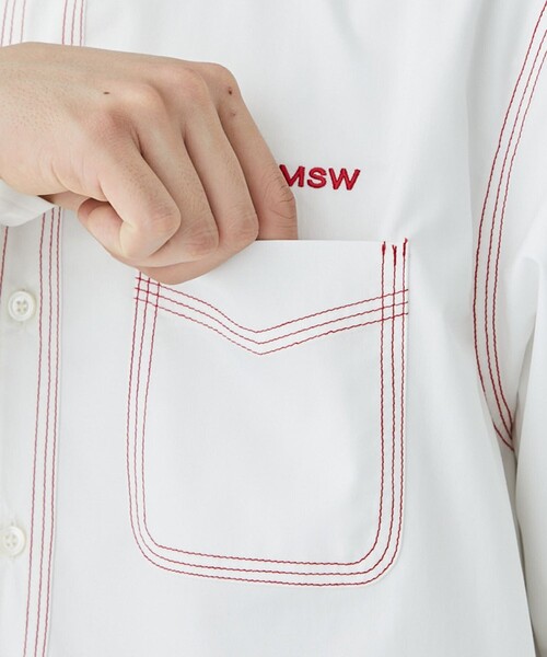 TTT MSW(ティー)の「【TTTMSW/ティー】Button down shirt(シャツ/ブラウス・メンズ・ブルー/ホワイト/ライム・L/XL)」の7枚目の写真
