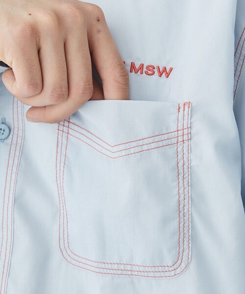 TTT MSW(ティー)の「【TTTMSW/ティー】Button down shirt(シャツ/ブラウス・メンズ・ブルー/ホワイト/ライム・L/XL)」の16枚目の写真