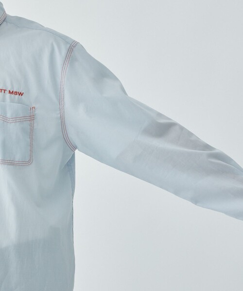 TTT MSW(ティー)の「【TTTMSW/ティー】Button down shirt(シャツ/ブラウス・メンズ・ブルー/ホワイト/ライム・L/XL)」の18枚目の写真