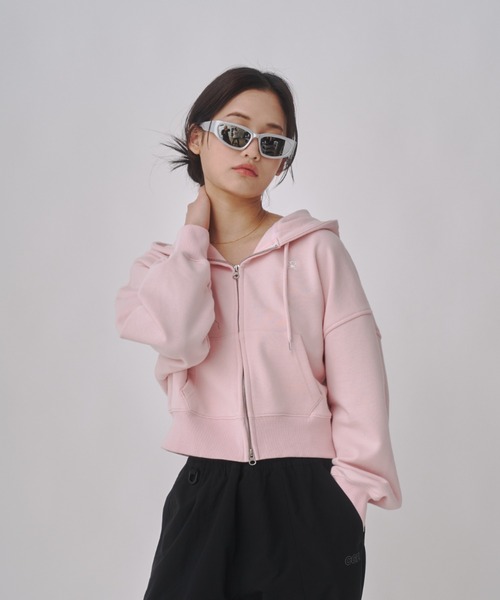 ★コードグラフィー★WAVE LOGO CROP HIGH-NECK LAYERED PADDING codegraphy（コードグラフィー）の「(WOMAN) WAVE LOGO CROP