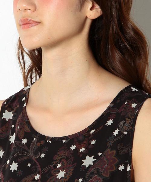 Another Edition（アナザーエディション）の「ポリエステルシフォンプリントティアードワンピース/AEFC PｼﾌｫﾝPRT ﾃｨｱｰﾄﾞOP◆（ワンピース・レディース・ブラック・フリー）」の6枚目の写真