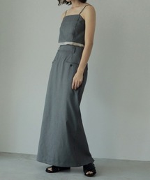【2025新春福袋】 Cutoff anuke（アンヌーク）の「anuke Twill カットオフ Bustier トップス