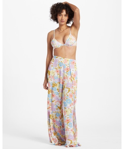 BILLABONG（ビラボン）の「BILLABONG レディース SPLIT SPIRIT ロングパンツ 【2024年春夏モデル】/ビラボンフラワー総柄ウエストゴムリラックスボトムス（その他パンツ・レディース・マルチ・X-SMALL）」の6枚目の写真