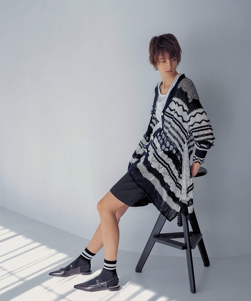 ODAKHA（オダカ）の「ODAKHA / crazy lace knit cardigan(クレイジー