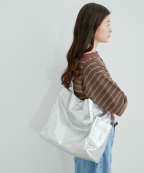 VIS（ビス）の「サークルロゴ２WAYトート（トートバッグ・レディース・ゴールド/シルバー/ブラック・FREE）」の5枚目の写真