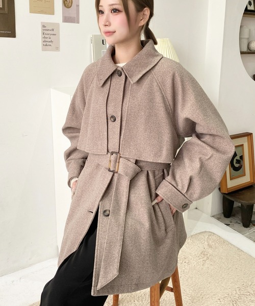 theoryミドル丈ウールカシミヤコート ミント美品定価69300円 PURE LAMBS リバーミドルコート
