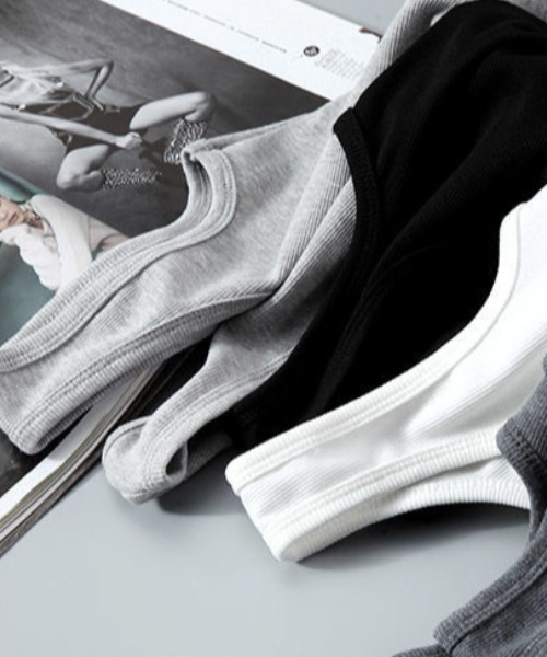 セール】ショート丈リブタンクトップ（タンクトップ）｜SHEENA