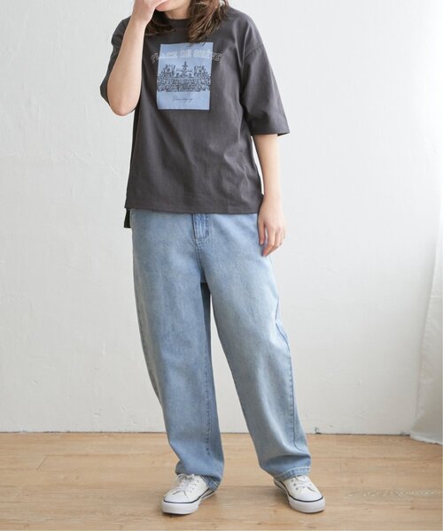 LBC(エルビーシー)の「スーベニアプリントビッグTシャツ(Tシャツ/カットソー・レディース・ホワイト/チャコールグレー/ベージュ/ブルー・M/L)」の22枚目の写真