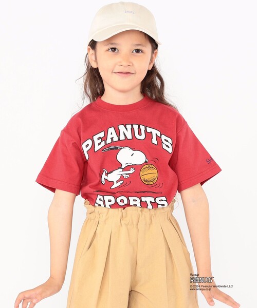 SHIPS（シップス）の「SHIPS KIDS:100～125cm / スヌーピー スポーツ 半袖 TEE（Tシャツ/カットソー・キッズ・オフホワイト/ブルー/グリーン/レッド・SMALL/MEDIUM）」の4枚目の写真