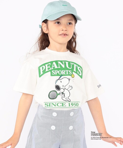 SHIPS（シップス）の「SHIPS KIDS:100～125cm / スヌーピー スポーツ 半袖 TEE（Tシャツ/カットソー・キッズ・オフホワイト/ブルー/グリーン/レッド・SMALL/MEDIUM）」の2枚目の写真