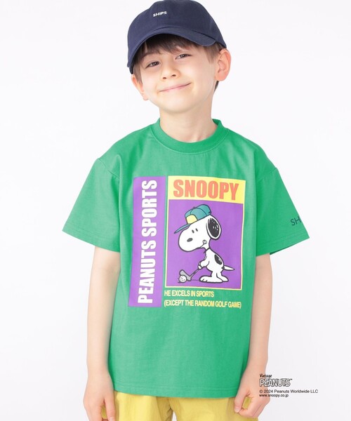SHIPS（シップス）の「SHIPS KIDS:100～125cm / スヌーピー スポーツ 半袖 TEE（Tシャツ/カットソー・キッズ・オフホワイト/ブルー/グリーン/レッド・SMALL/MEDIUM）」の3枚目の写真